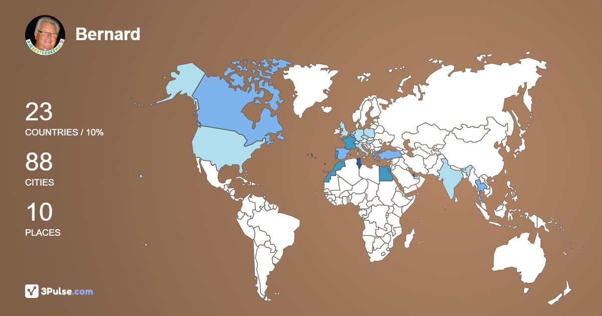 Изображение Карты путешествий Bernard Saccow