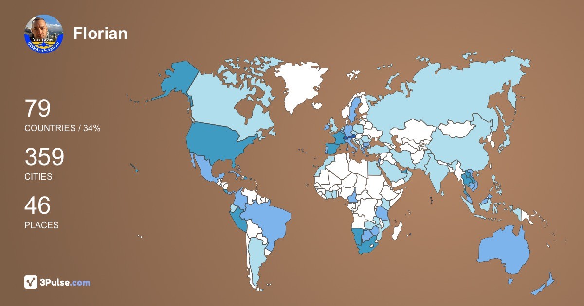 Изображение Карты путешествий Florian Troesch