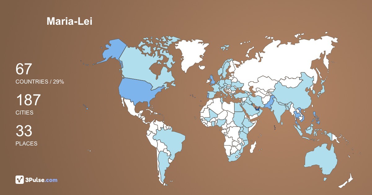 Изображение Карты путешествий Maria-Lei Sy