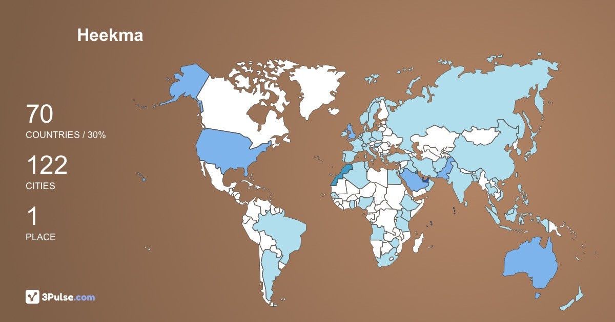 Heekma Ahmed's Travel Map Image