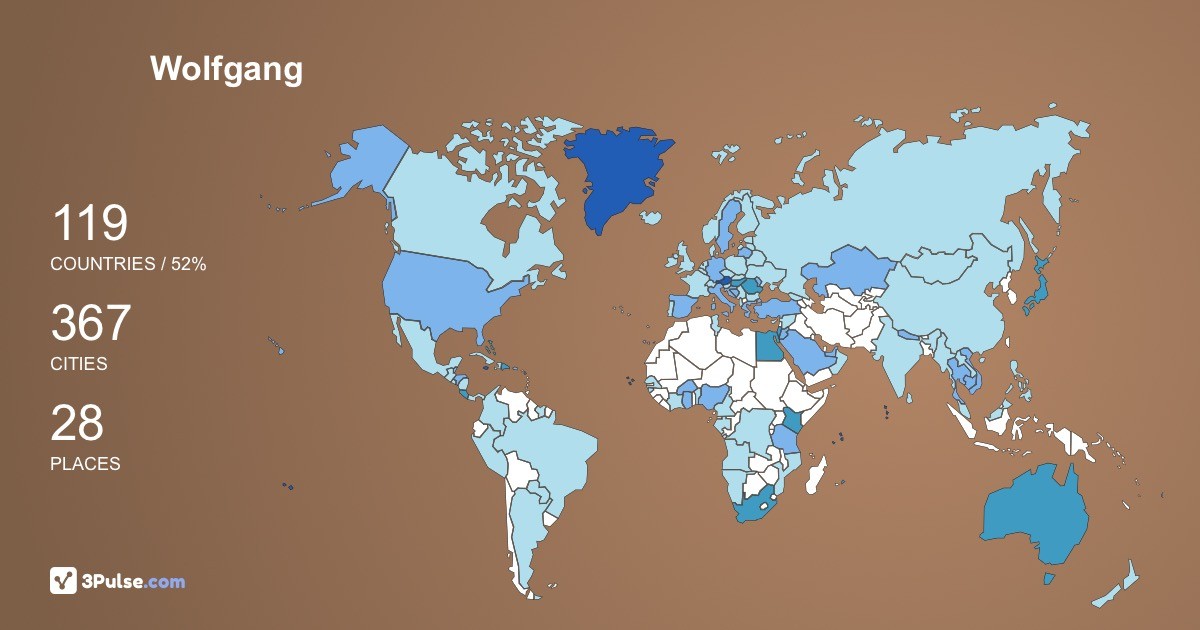 Wolfgang Ebner's Travel Map Image