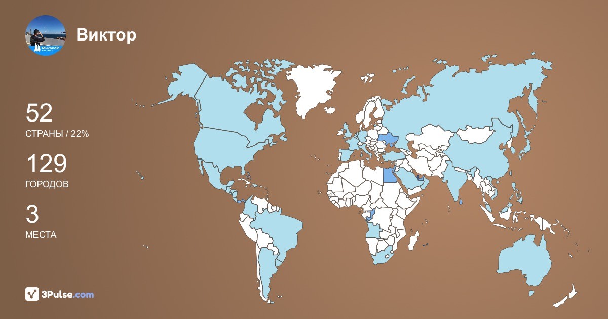 Виктор Сушкевич's Travel Map Image