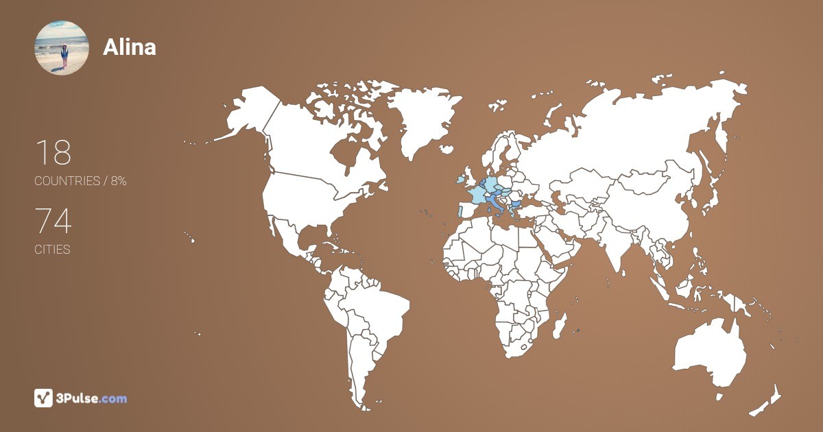 Alina Spnoche's Travel Map Image