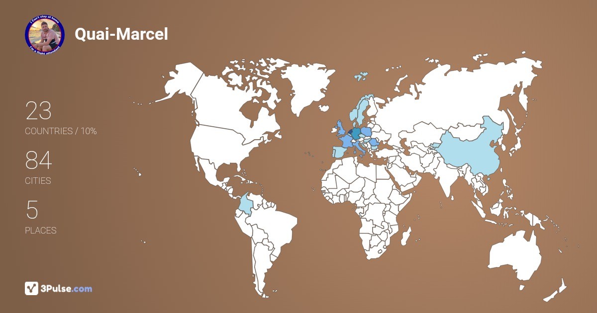Quai-Marcel Grunert's Travel Map Image