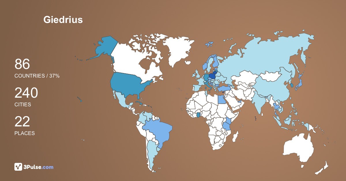 Изображение Карты путешествий Giedrius Ambr