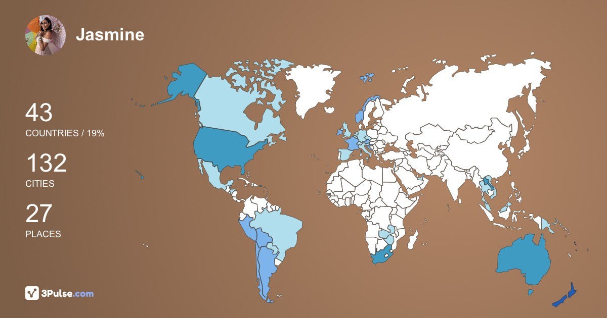 Изображение Карты путешествий Jasmine Emily