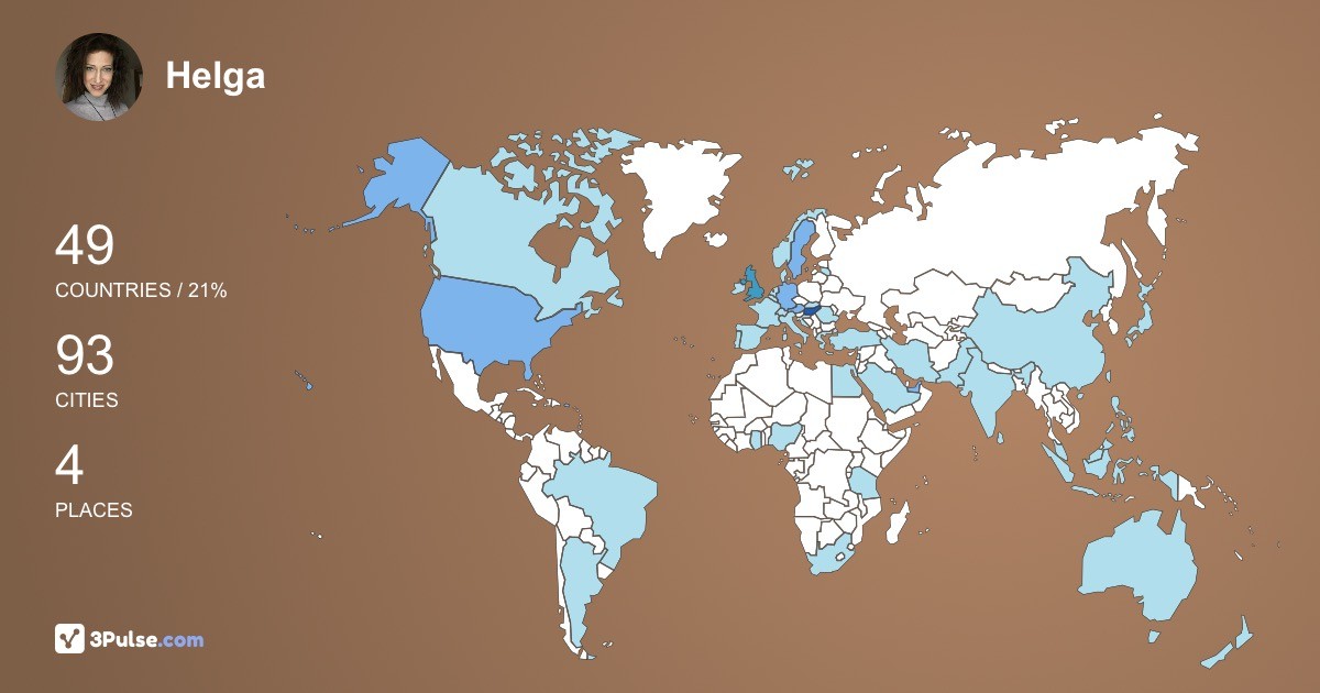 Helga Jozsef's Travel Map Image