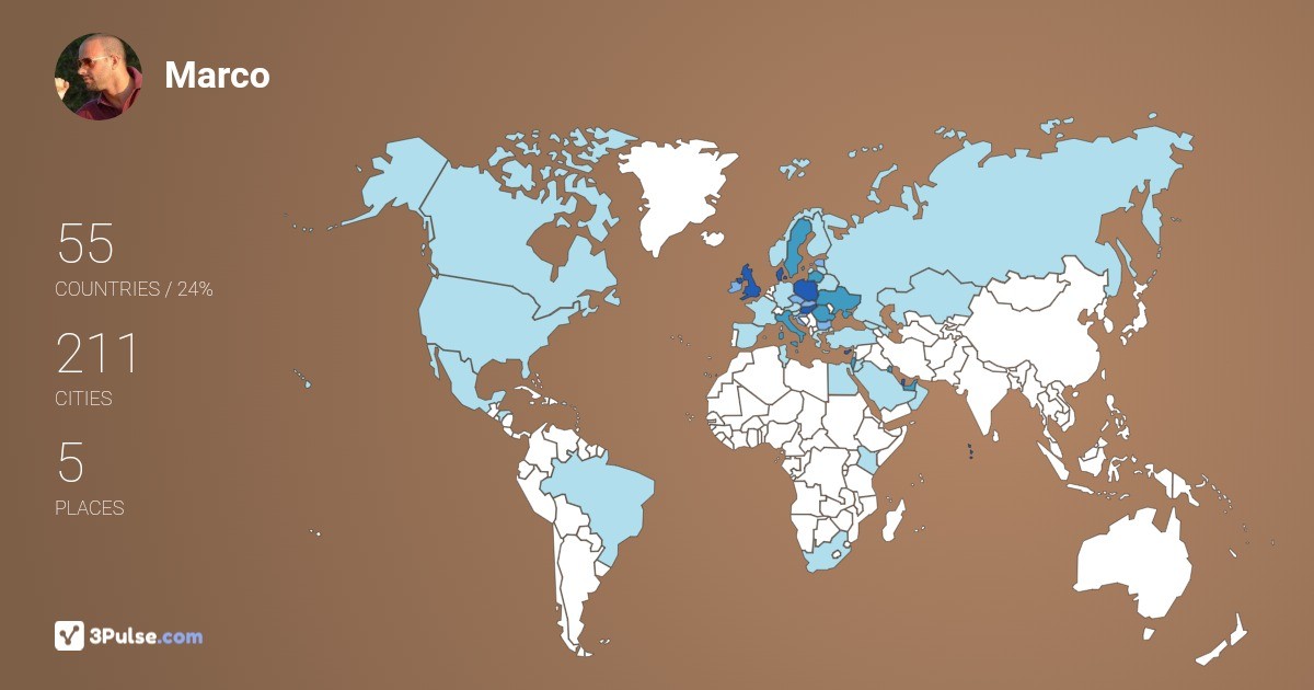 Изображение Карты путешествий Marco Giberti