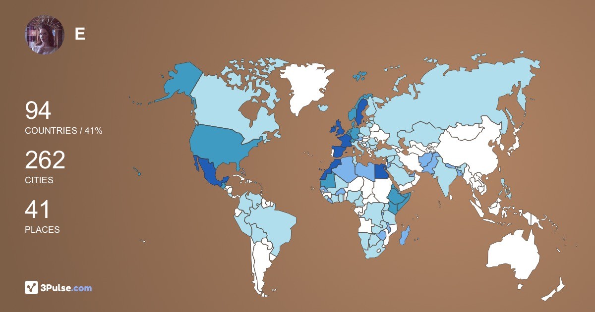 E Mosse's Travel Map Image