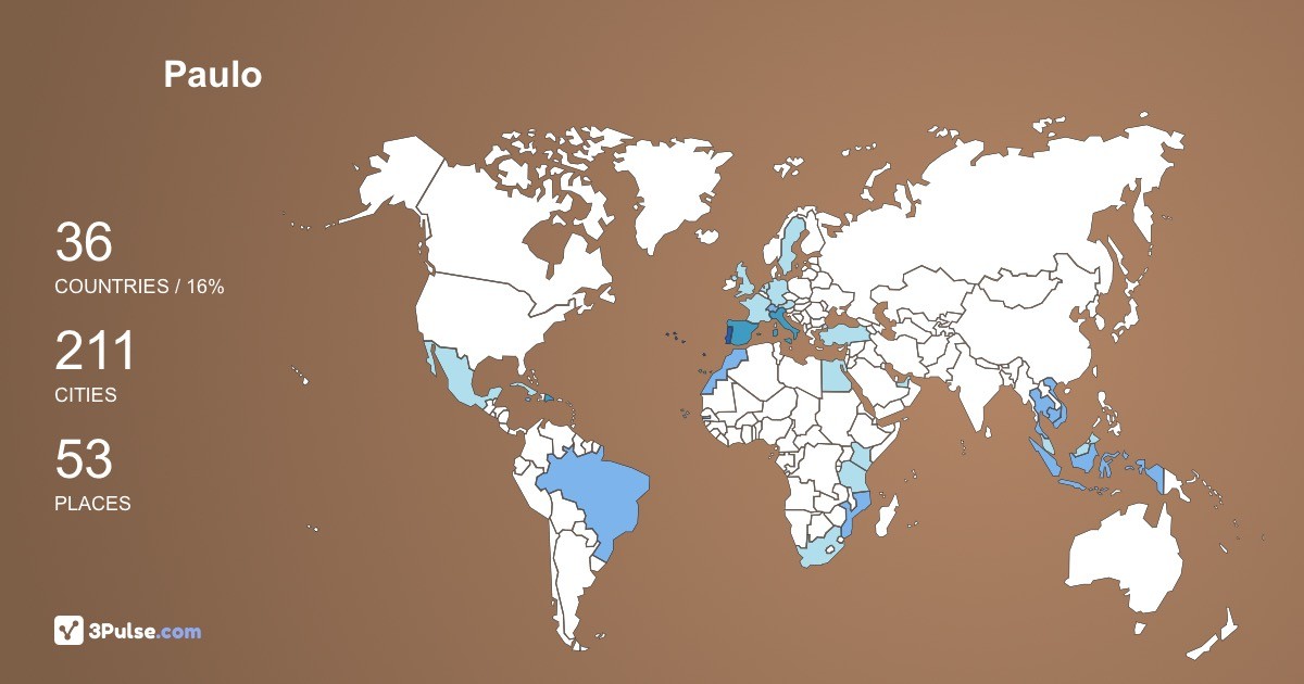 Изображение Карты путешествий Paulo Franco