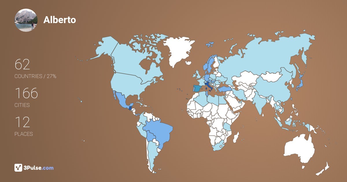 Изображение Карты путешествий Alberto Volpi