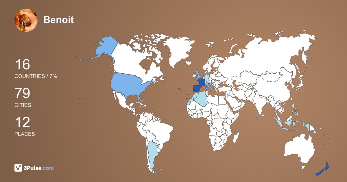 Benoit Cmn's Travel Map Image