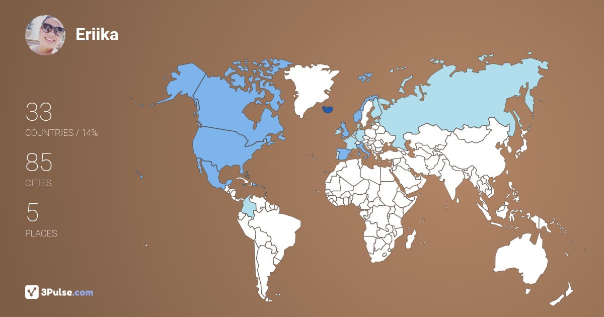 Eriika Del-ngel's Travel Map Image