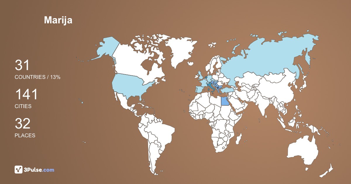 Изображение Карты путешествий Marija Mitevska