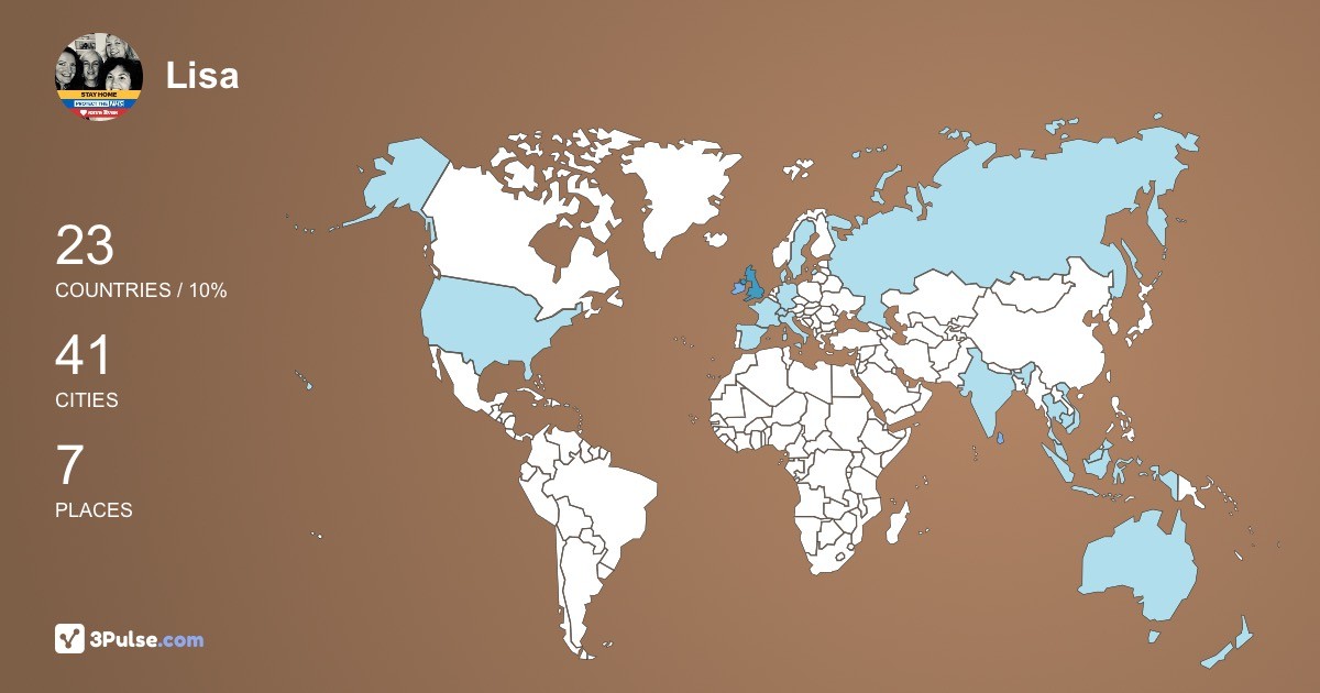 Изображение Карты путешествий Lisa Mills