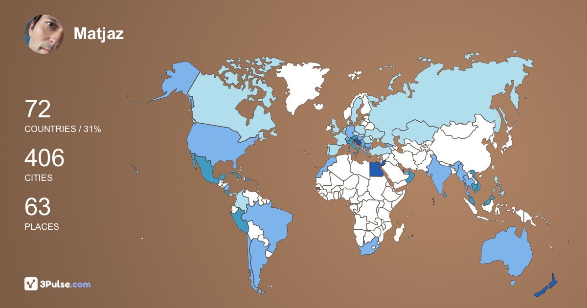 Изображение Карты путешествий Matjaz Petek