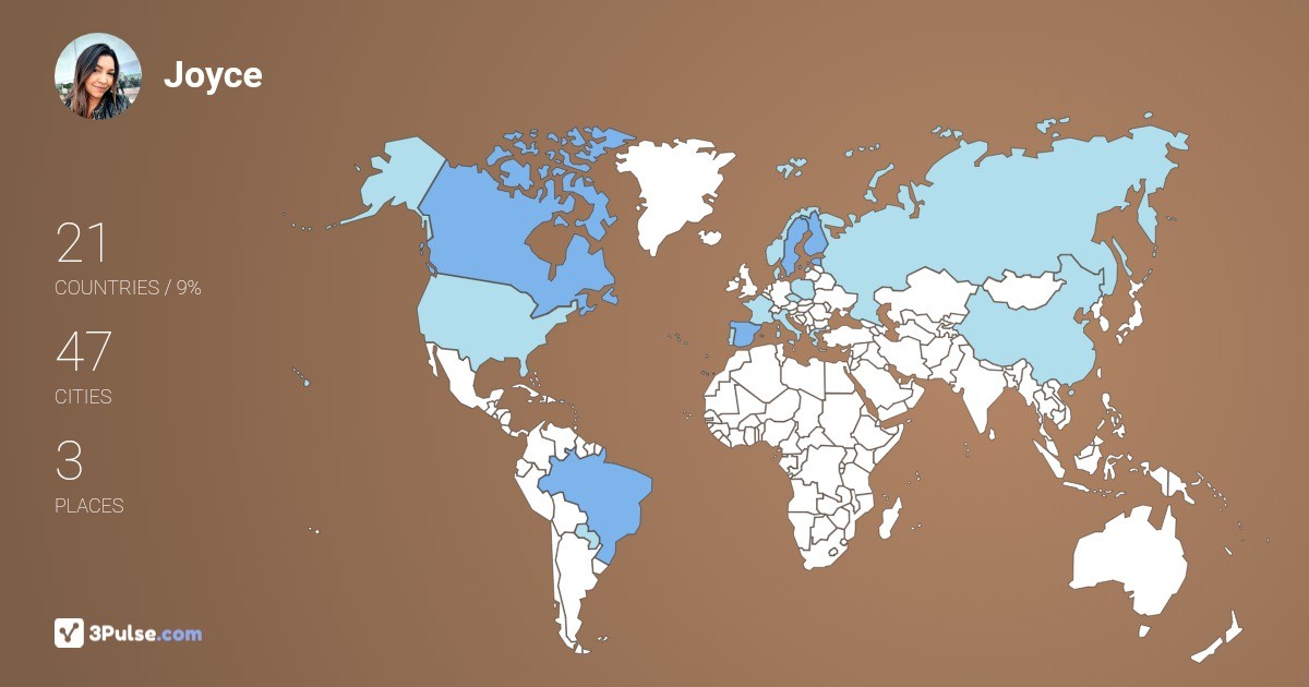 Изображение Карты путешествий Joyce Torres-Ahtola