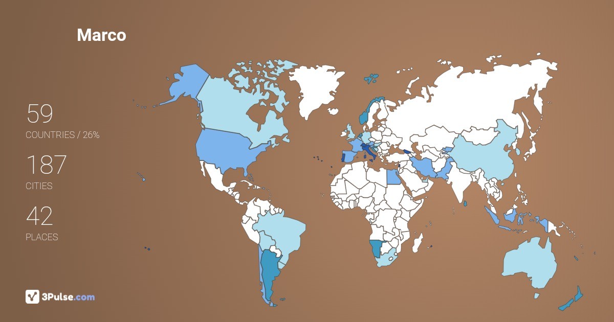 Изображение Карты путешествий Marco Ramerini