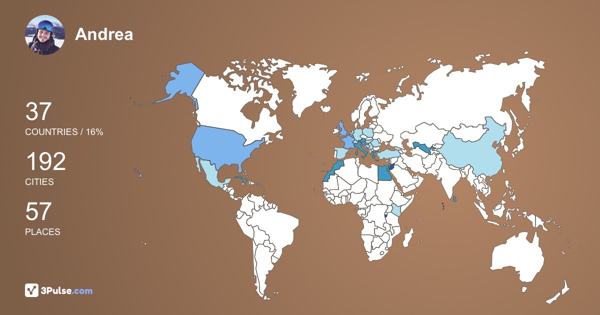 Изображение Карты путешествий Andrea Tosato