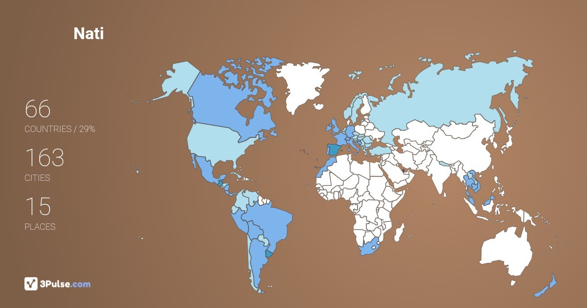 Изображение Карты путешествий Nati Gaspari