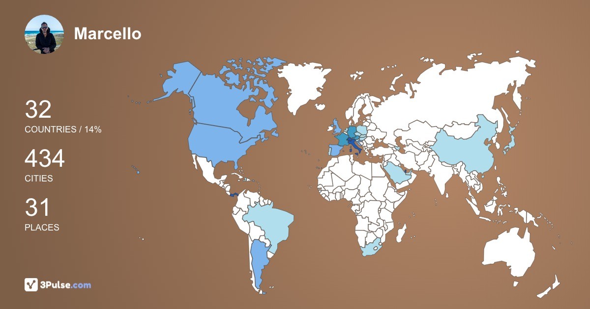 Изображение Карты путешествий Marcello Iaconetti