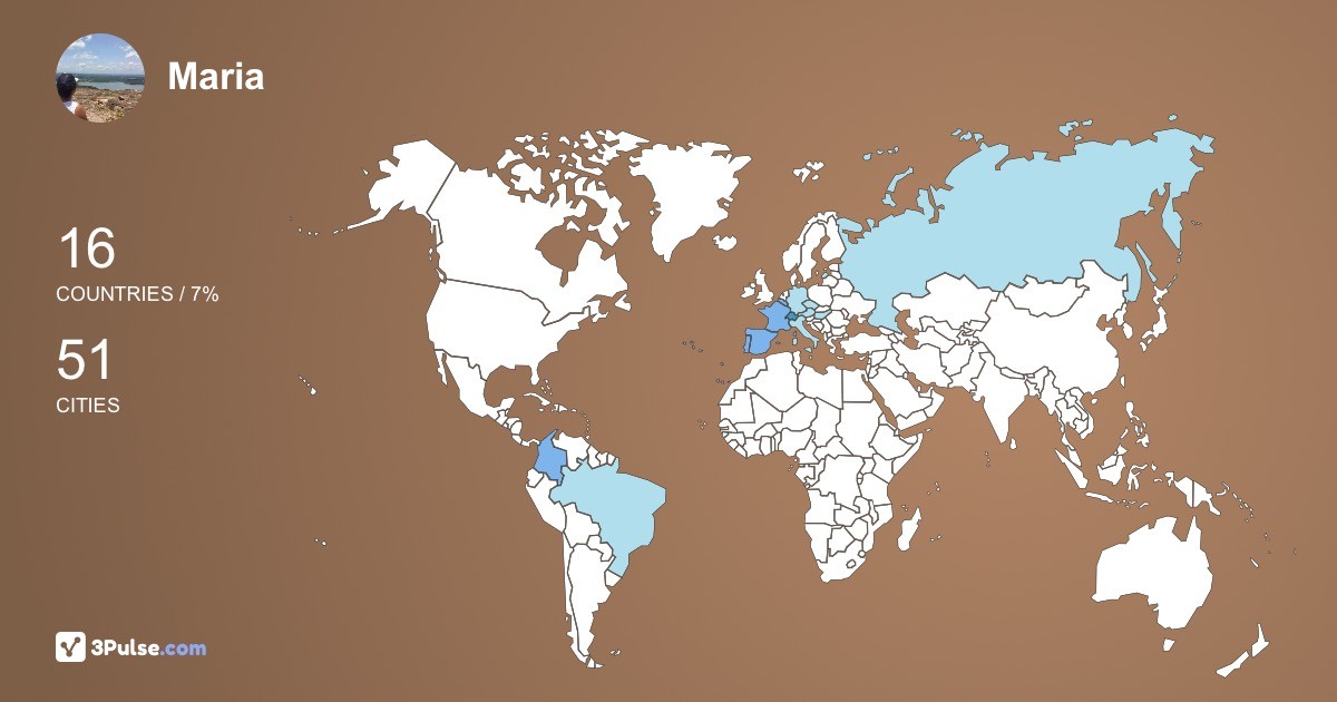 Maria Ortiz's Travel Map Image
