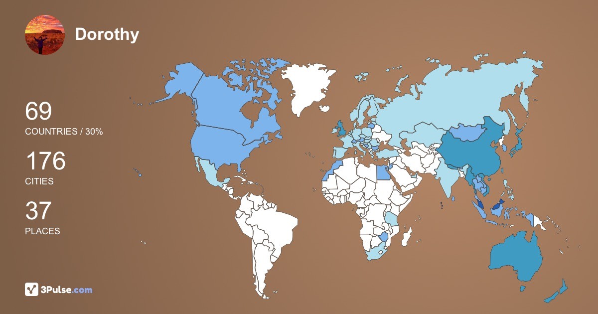 Изображение Карты путешествий Dorothy Tan