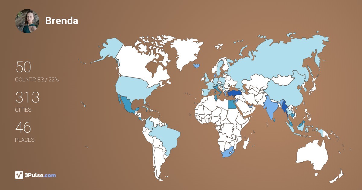 Изображение Карты путешествий Brenda Briasco