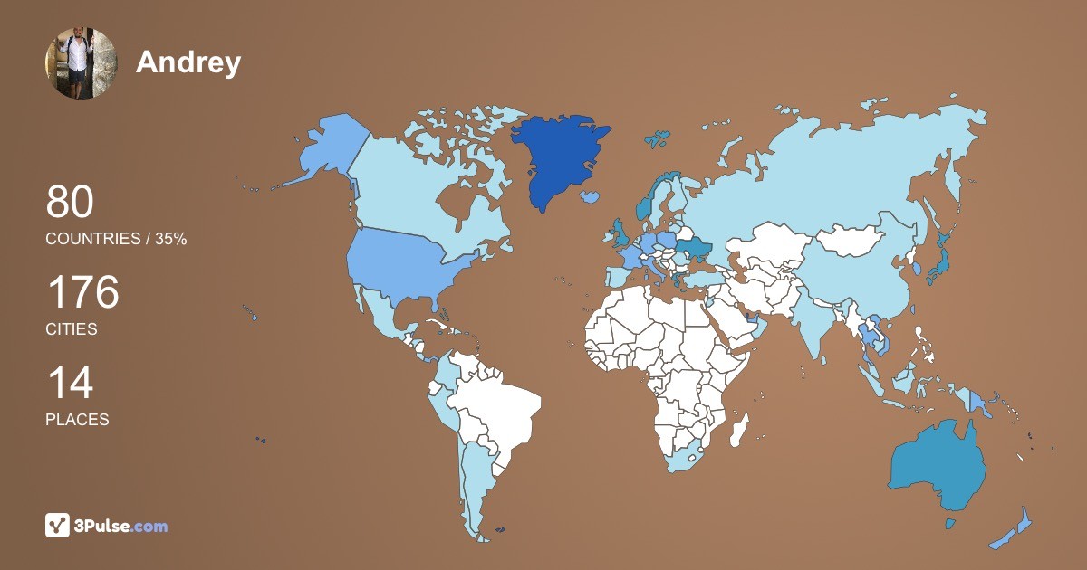Изображение Карты путешествий Andrey Mrachkovskiy