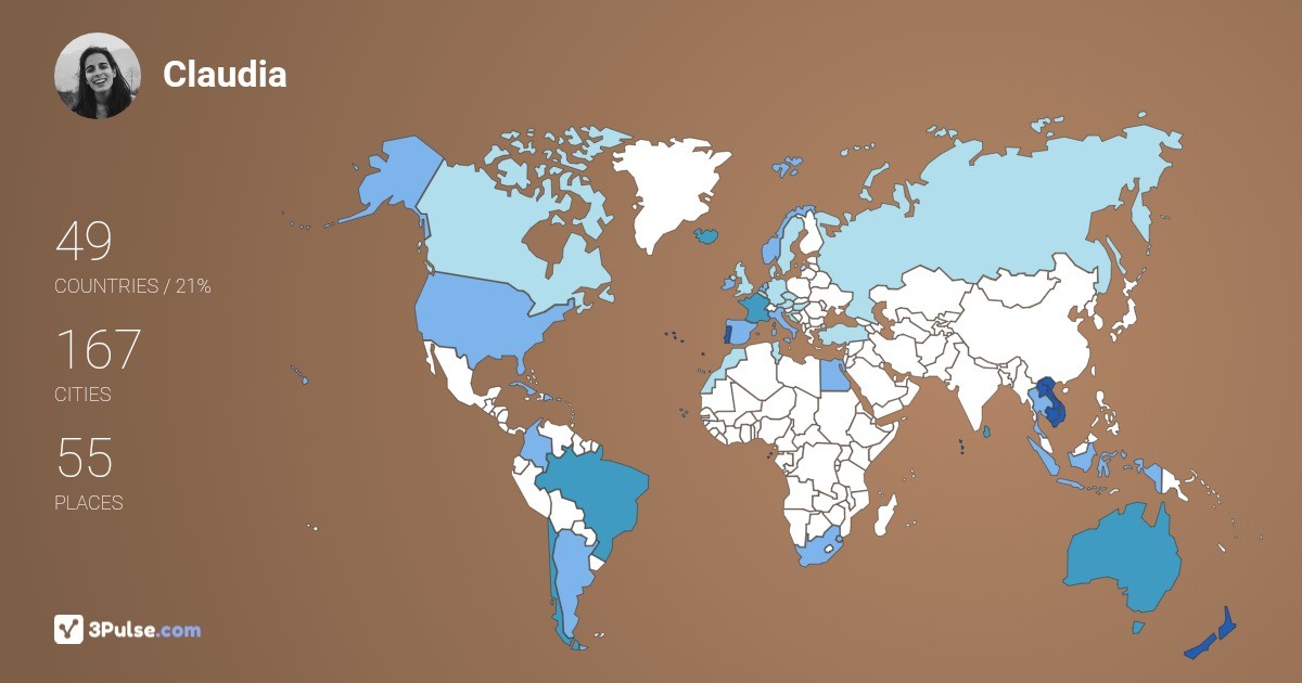 Изображение Карты путешествий Claudia Gaspar