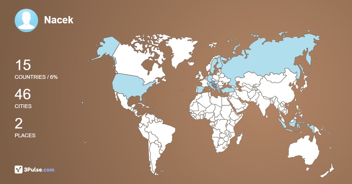 Nacek's Travel Map Image