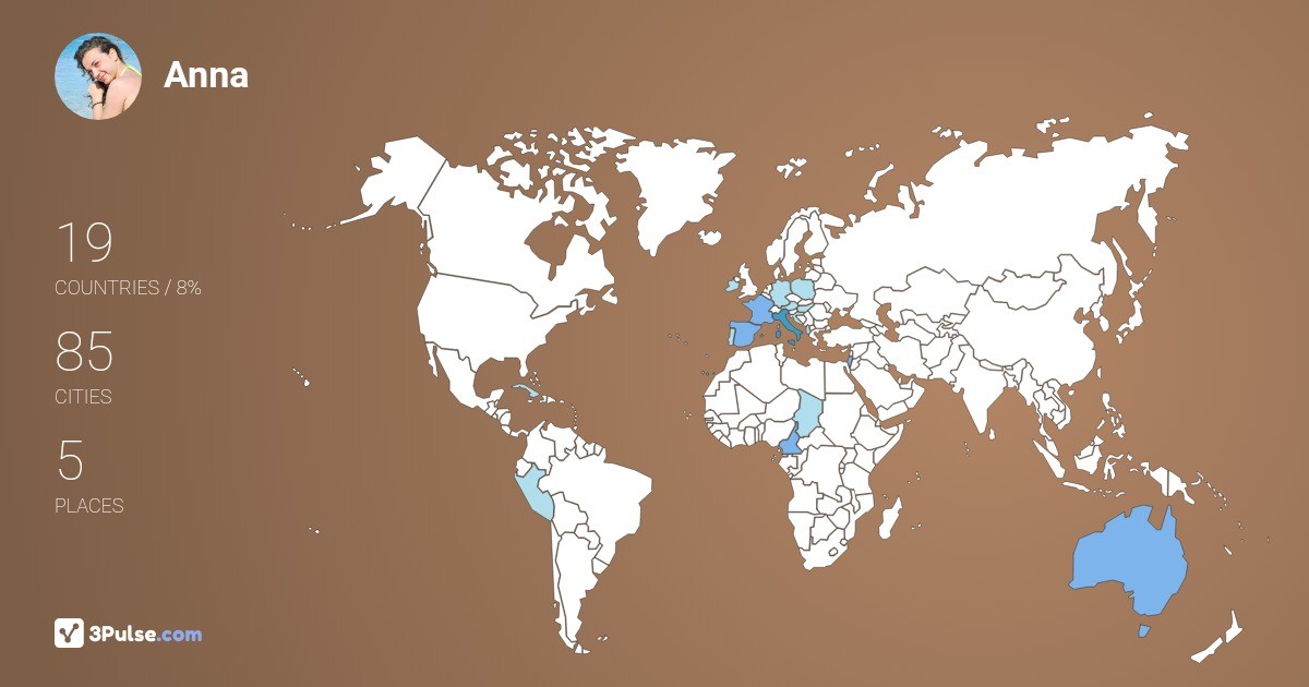 Изображение Карты путешествий Anna Siggillino