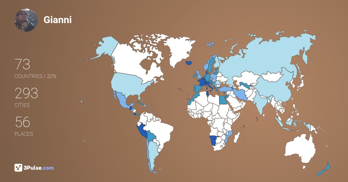Изображение Карты путешествий Gianni Bertona