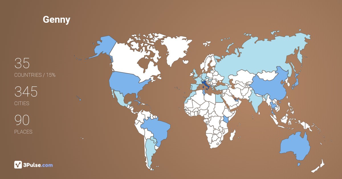 Genny Impy's Travel Map Image