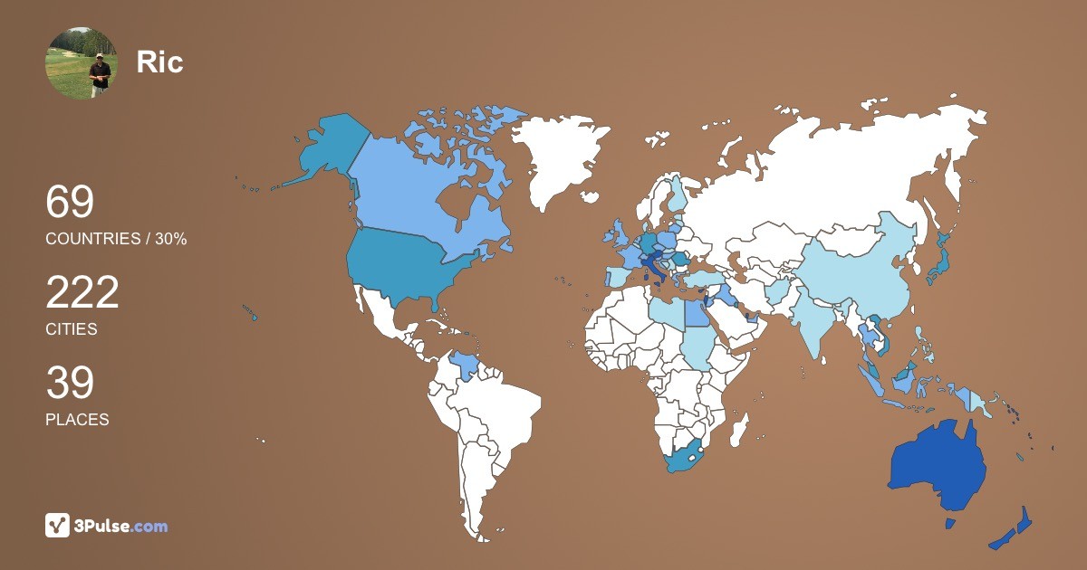 Изображение Карты путешествий Ric Casagrande