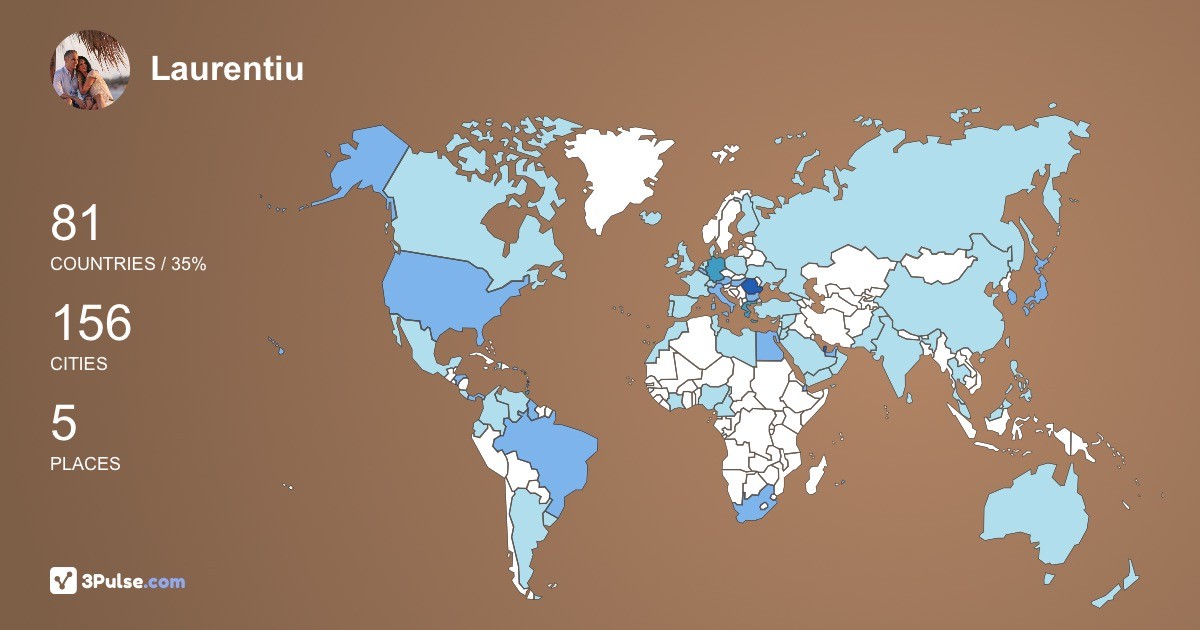 Laurentiu Gabor's Travel Map Image