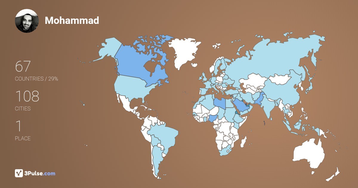 Изображение Карты путешествий Mohammad Eliwat