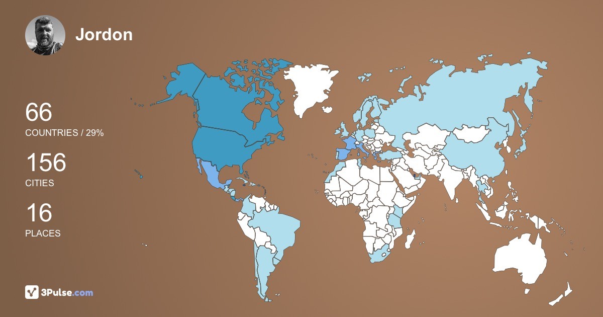Изображение Карты путешествий Jordon Ozero