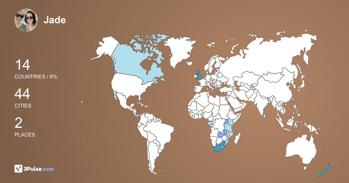 Изображение Карты путешествий Jade Potgieter