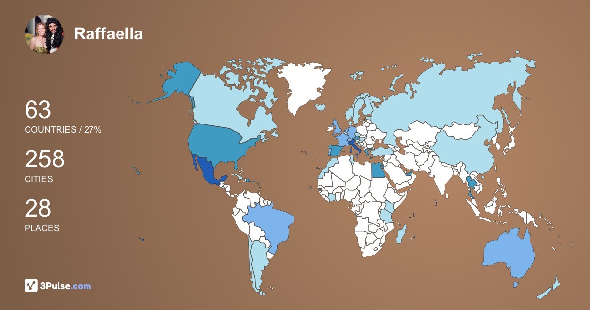Raffaella Percuoco's Travel Map Image
