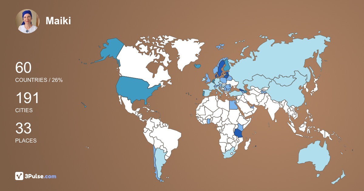 Изображение Карты путешествий Maiki Udam