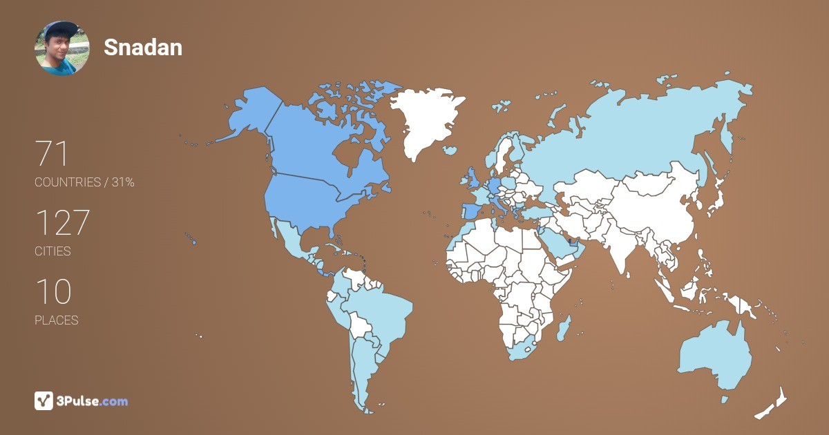 Изображение Карты путешествий Snadan Zolar
