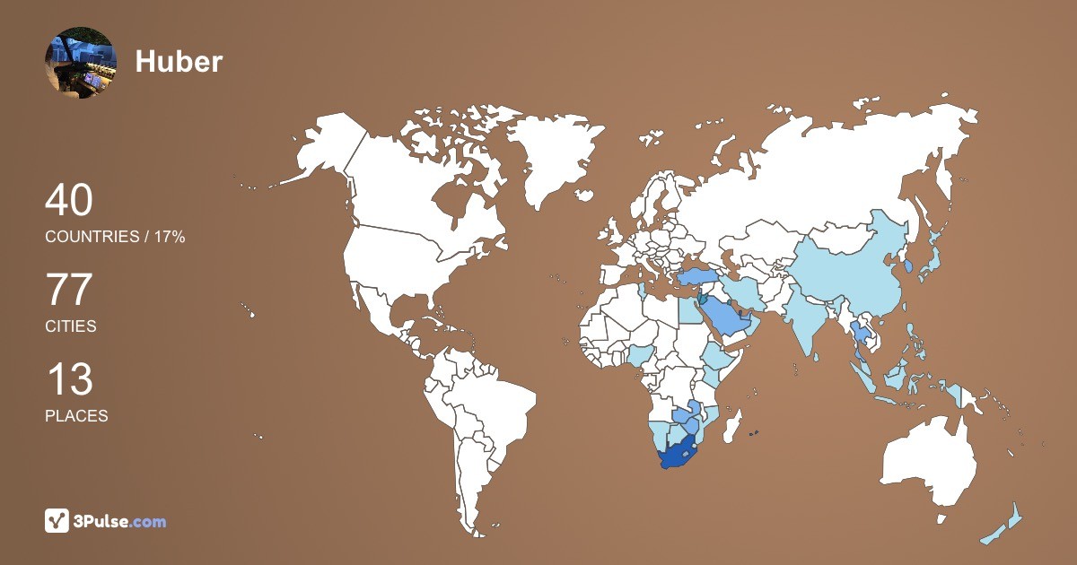 Изображение Карты путешествий Huber Hvb