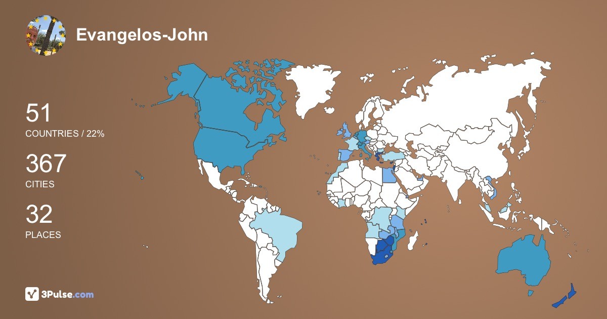 Изображение Карты путешествий Evangelos-John Florias