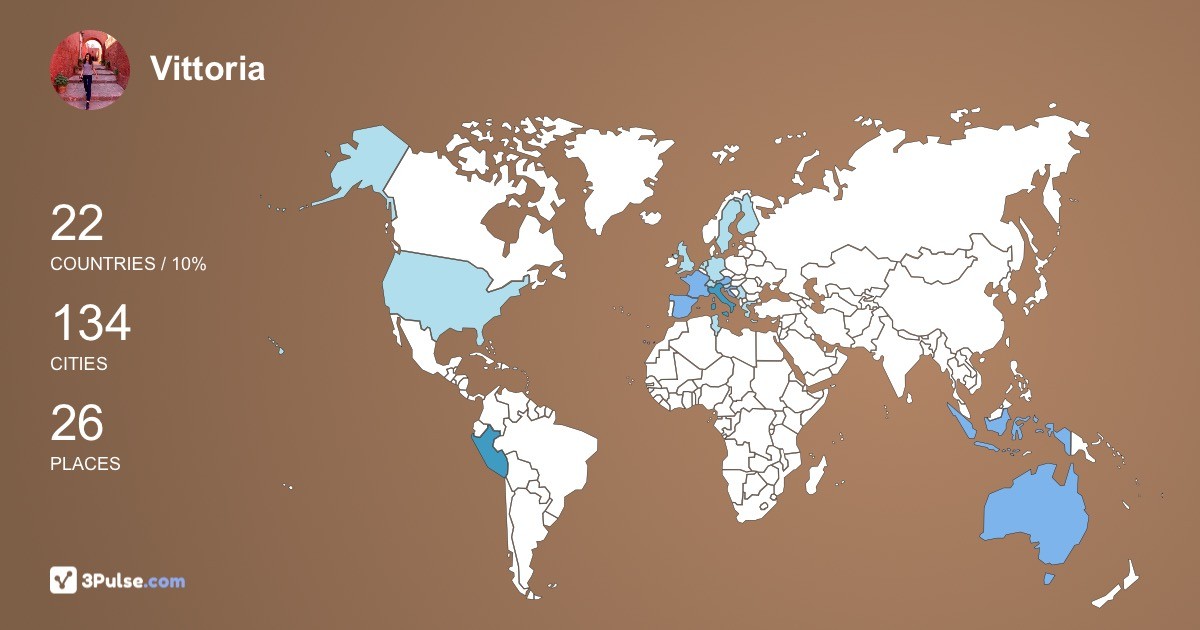 Изображение Карты путешествий Vittoria Da-Ros