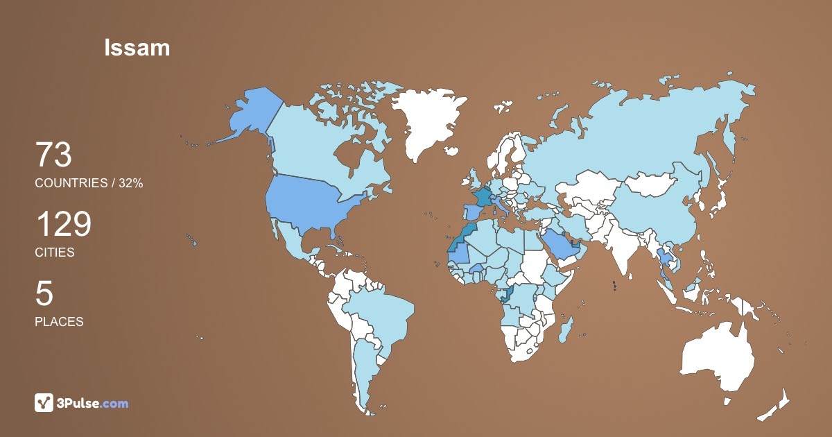 Issam LaasaL's Travel Map Image