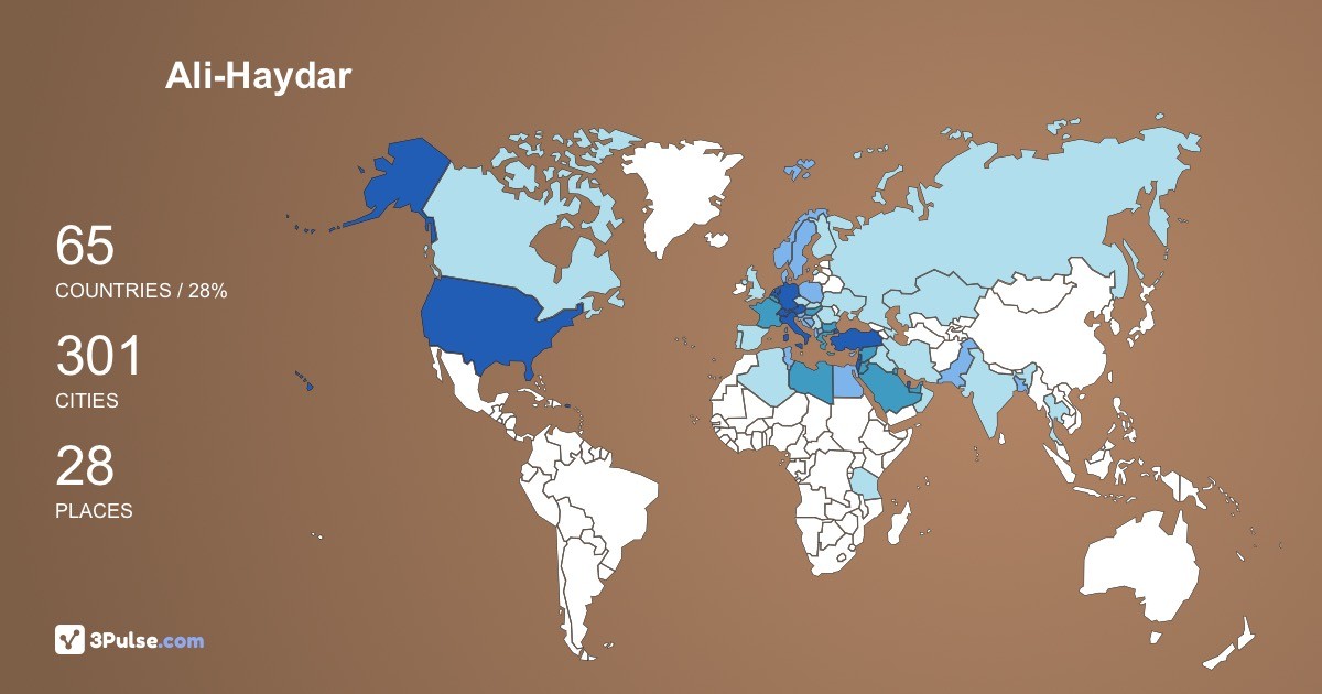 Изображение Карты путешествий Ali-Haydar Ileri