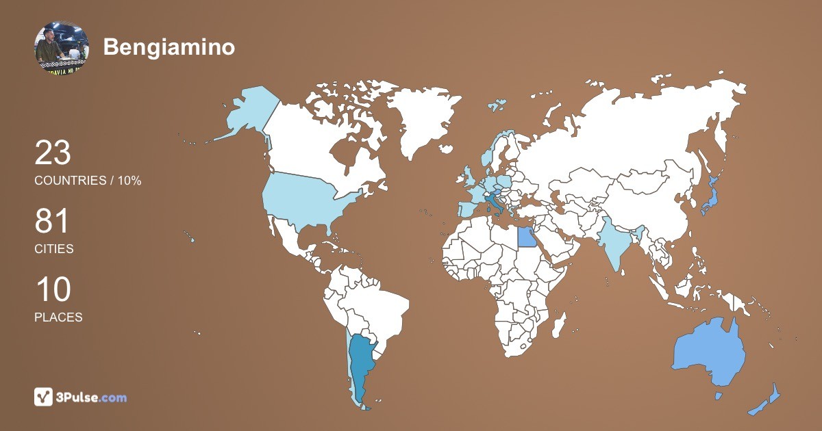 Изображение Карты путешествий Bengiamino Bottone