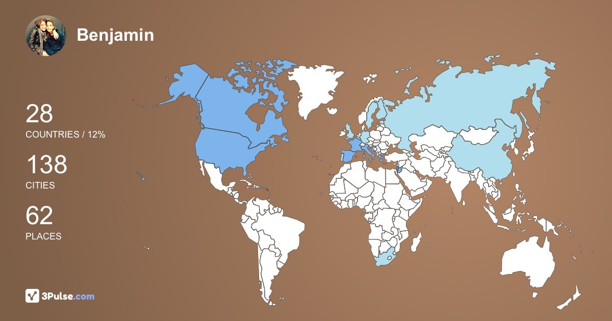 Изображение Карты путешествий Benjamin Adan