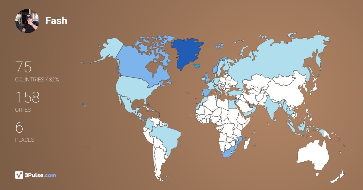 Fash Lamuntu's Travel Map Image